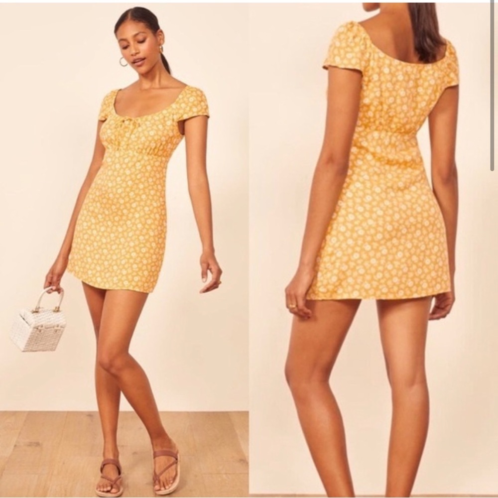 Reformation Maison Dress - Yellow